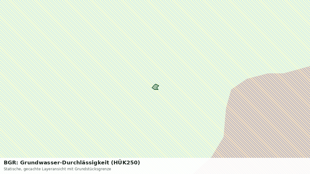 Statische Kartenansicht: BGR: Grundwasser-Durchlässigkeit (HÜK250)