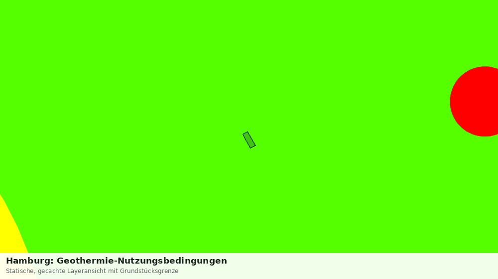 Statische Kartenansicht: Hamburg: Geothermie-Nutzungsbedingungen
