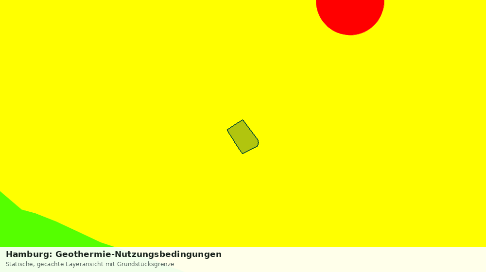 Statische Kartenansicht: Hamburg: Geothermie-Nutzungsbedingungen