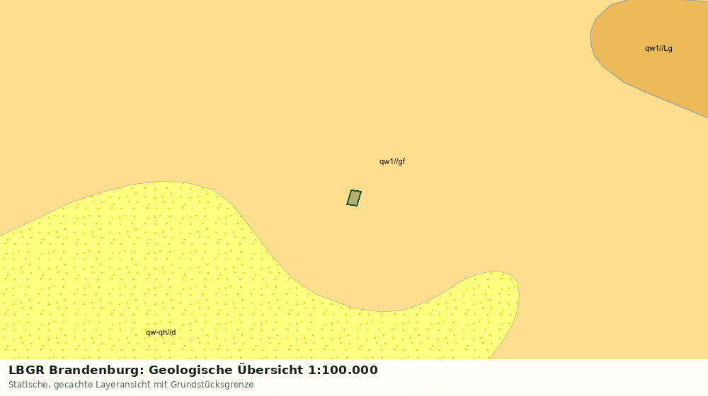 Statische Kartenansicht: LBGR Brandenburg: Geologische Übersicht 1:100.000