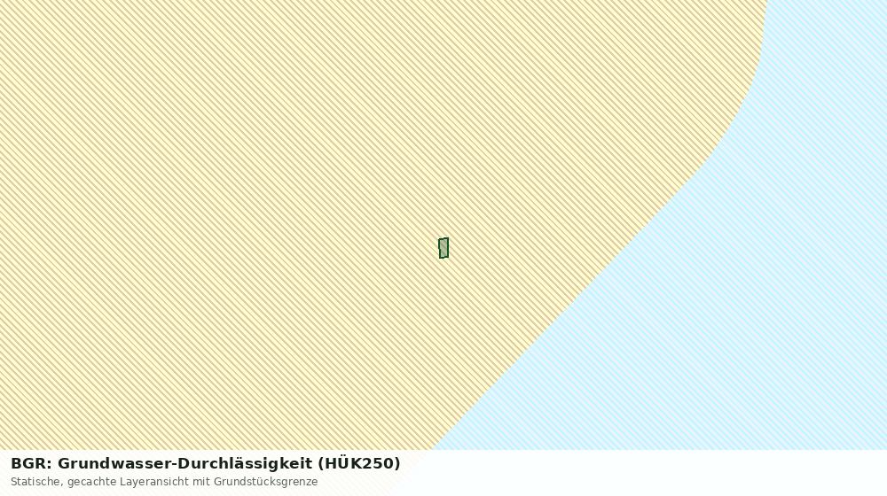 Statische Kartenansicht: BGR: Grundwasser-Durchlässigkeit (HÜK250)