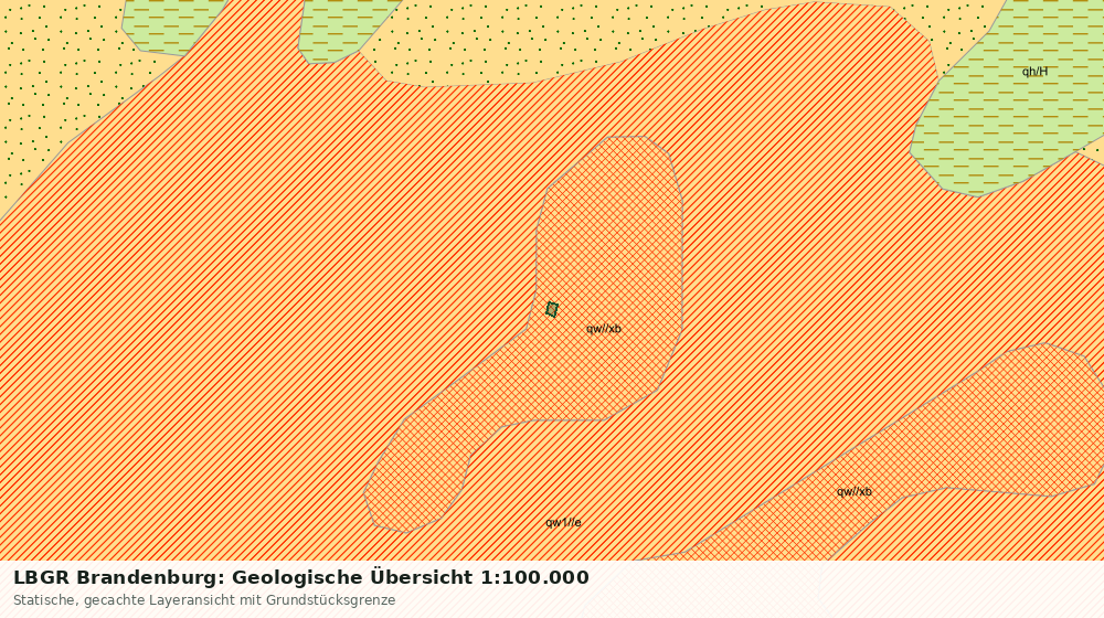 Statische Kartenansicht: LBGR Brandenburg: Geologische Übersicht 1:100.000