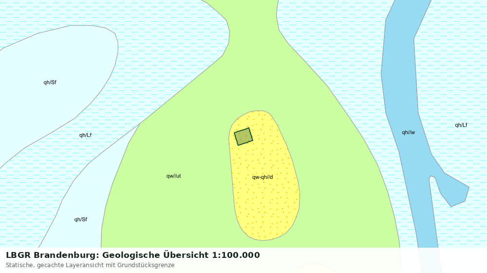 Statische Kartenansicht: LBGR Brandenburg: Geologische Übersicht 1:100.000