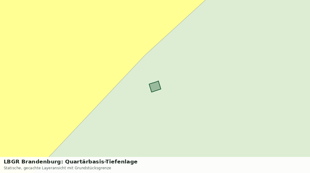 Statische Kartenansicht: LBGR Brandenburg: Quartärbasis-Tiefenlage