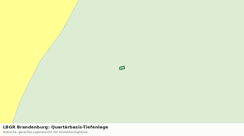 Statische Kartenansicht: LBGR Brandenburg: Quartärbasis-Tiefenlage