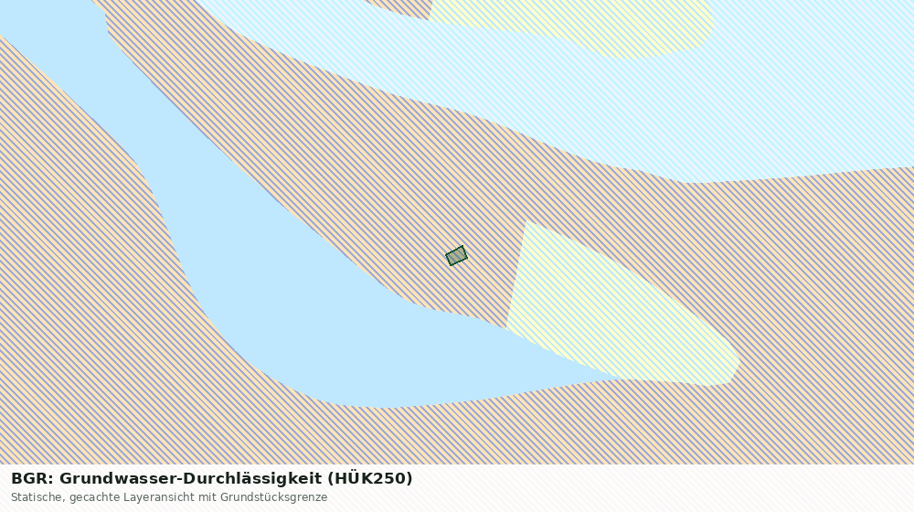 Statische Kartenansicht: BGR: Grundwasser-Durchlässigkeit (HÜK250)