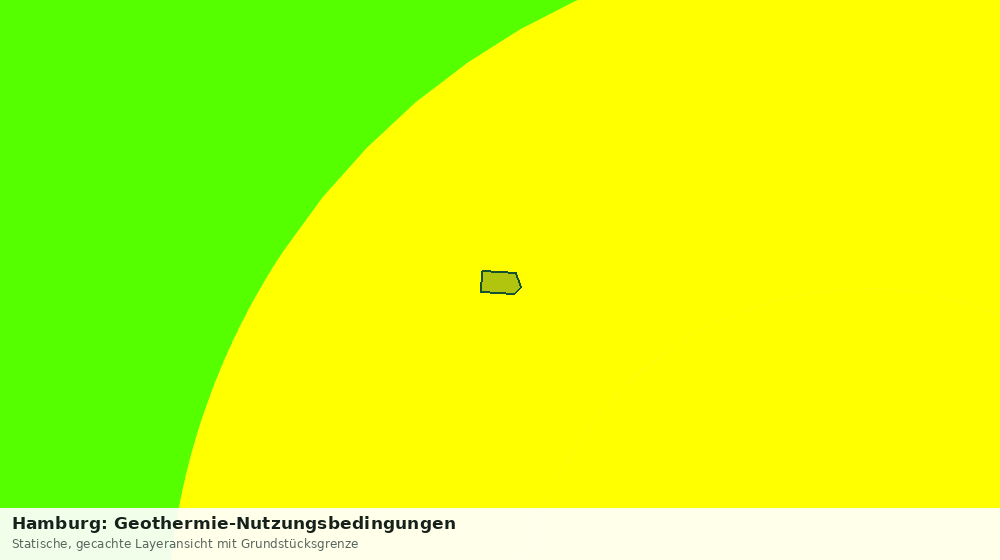 Statische Kartenansicht: Hamburg: Geothermie-Nutzungsbedingungen