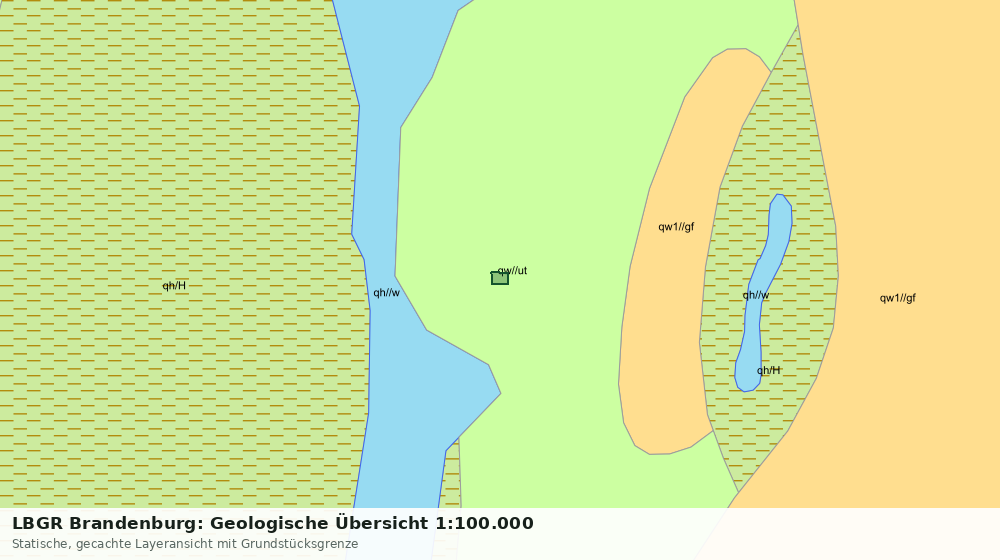Statische Kartenansicht: LBGR Brandenburg: Geologische Übersicht 1:100.000