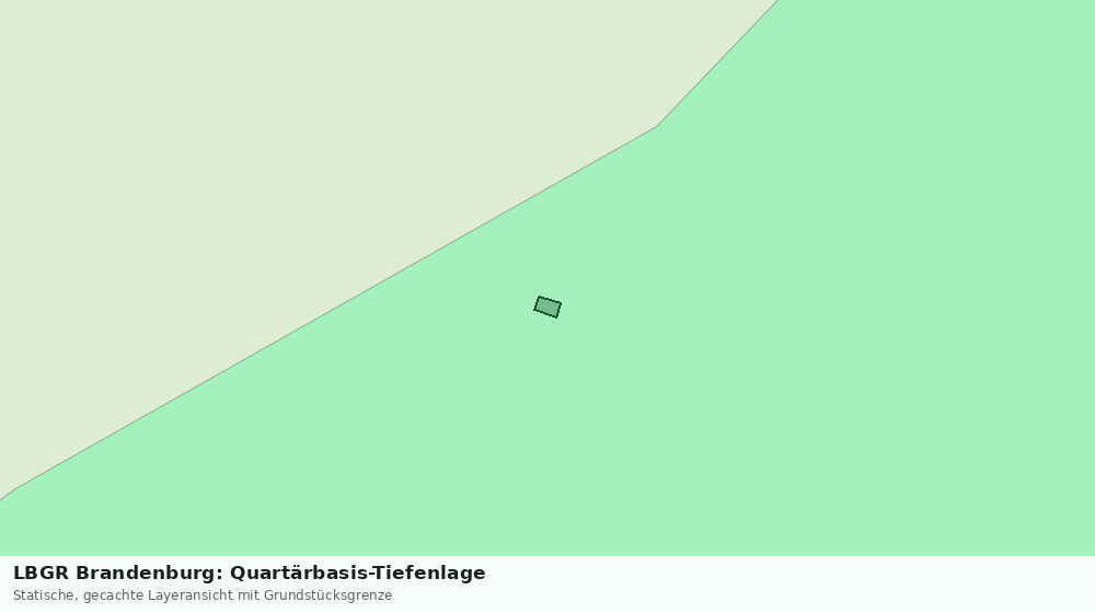 Statische Kartenansicht: LBGR Brandenburg: Quartärbasis-Tiefenlage