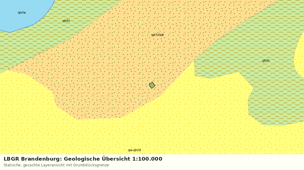 Statische Kartenansicht: LBGR Brandenburg: Geologische Übersicht 1:100.000