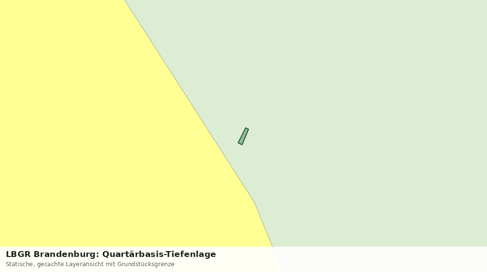 Statische Kartenansicht: LBGR Brandenburg: Quartärbasis-Tiefenlage