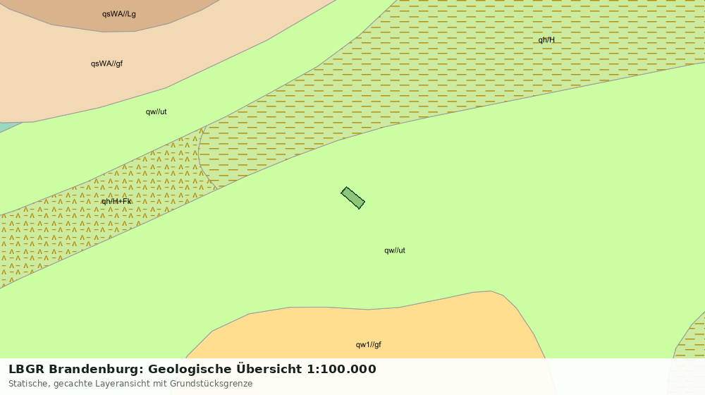 Statische Kartenansicht: LBGR Brandenburg: Geologische Übersicht 1:100.000
