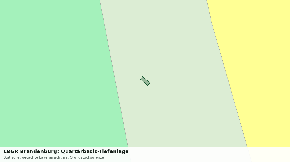Statische Kartenansicht: LBGR Brandenburg: Quartärbasis-Tiefenlage