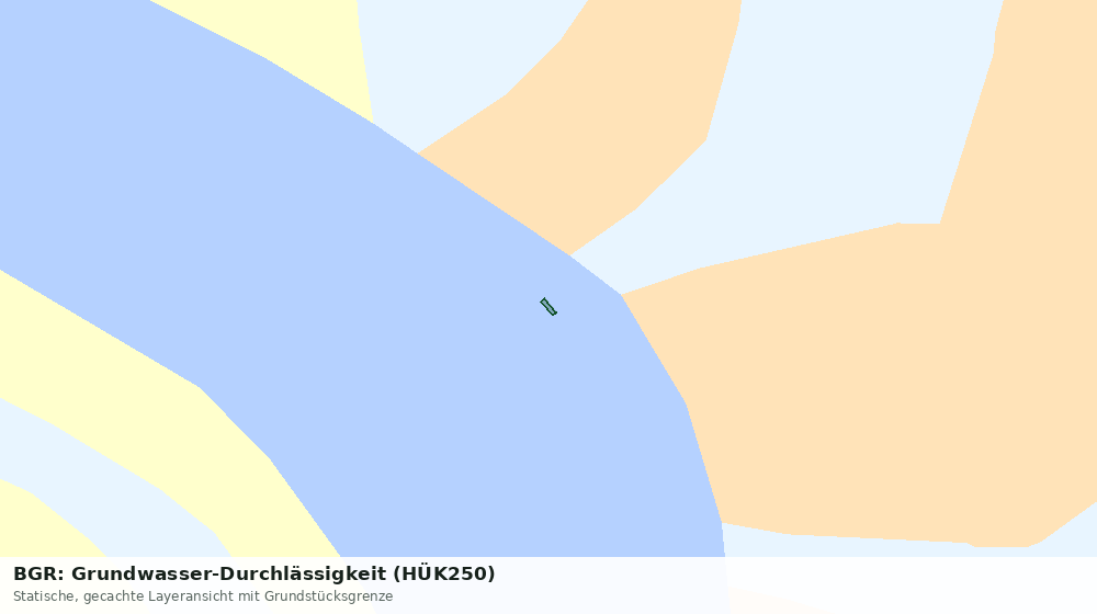 Statische Kartenansicht: BGR: Grundwasser-Durchlässigkeit (HÜK250)
