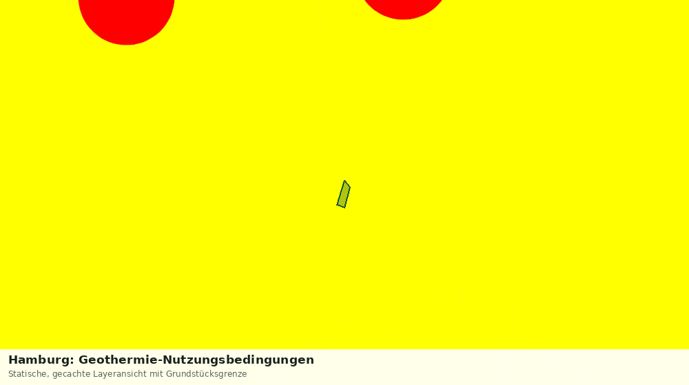 Statische Kartenansicht: Hamburg: Geothermie-Nutzungsbedingungen