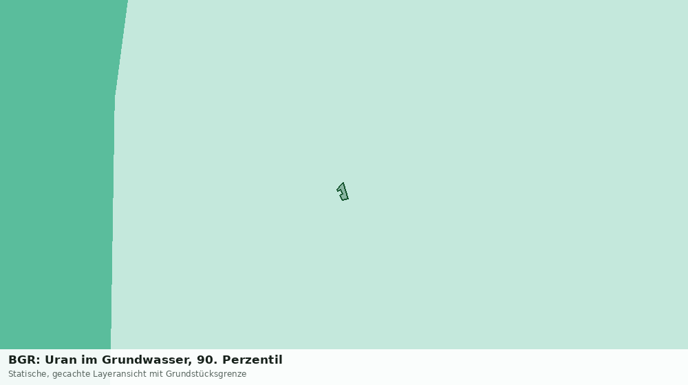 Statische Kartenansicht: BGR: Uran im Grundwasser, 90. Perzentil