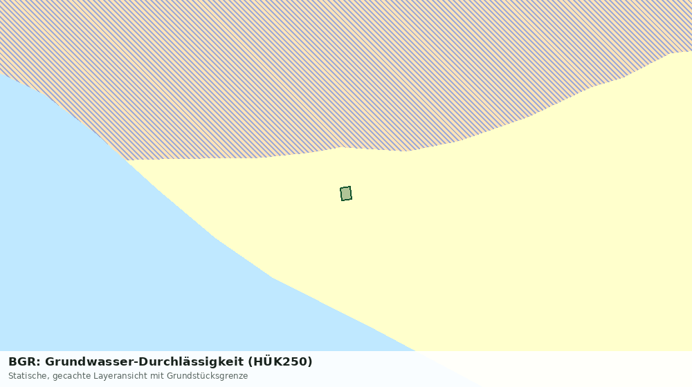 Statische Kartenansicht: BGR: Grundwasser-Durchlässigkeit (HÜK250)