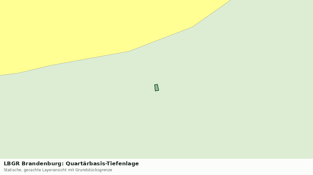 Statische Kartenansicht: LBGR Brandenburg: Quartärbasis-Tiefenlage