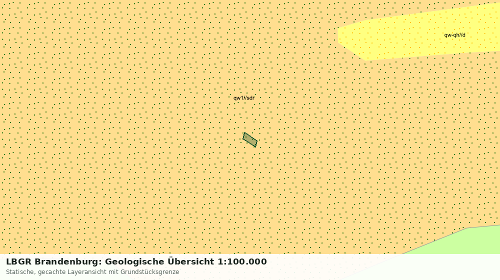 Statische Kartenansicht: LBGR Brandenburg: Geologische Übersicht 1:100.000