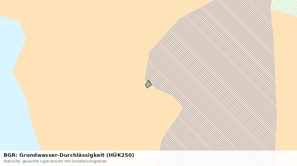Statische Kartenansicht: BGR: Grundwasser-Durchlässigkeit (HÜK250)