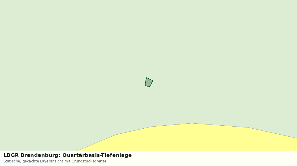 Statische Kartenansicht: LBGR Brandenburg: Quartärbasis-Tiefenlage