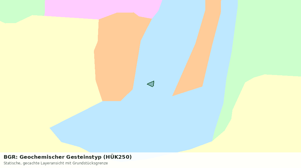 Statische Kartenansicht: BGR: Geochemischer Gesteinstyp (HÜK250)