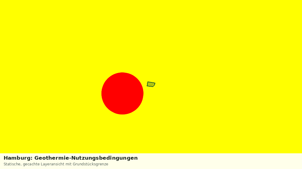 Statische Kartenansicht: Hamburg: Geothermie-Nutzungsbedingungen