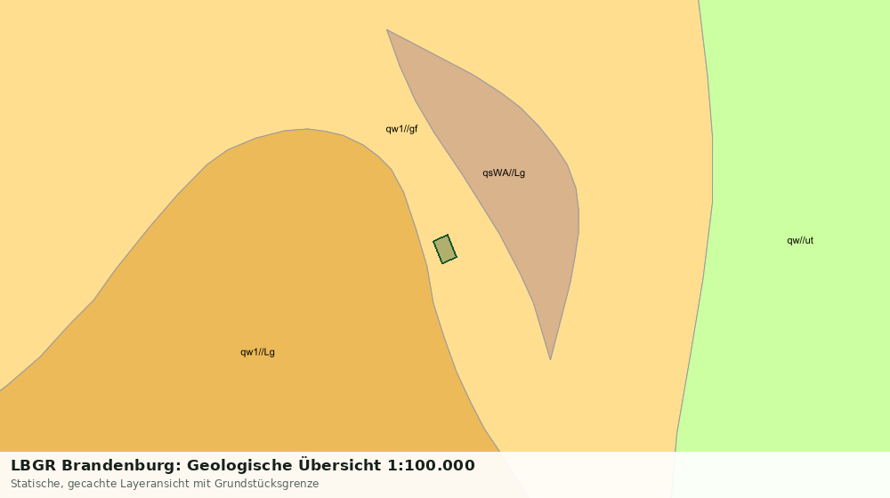 Statische Kartenansicht: LBGR Brandenburg: Geologische Übersicht 1:100.000
