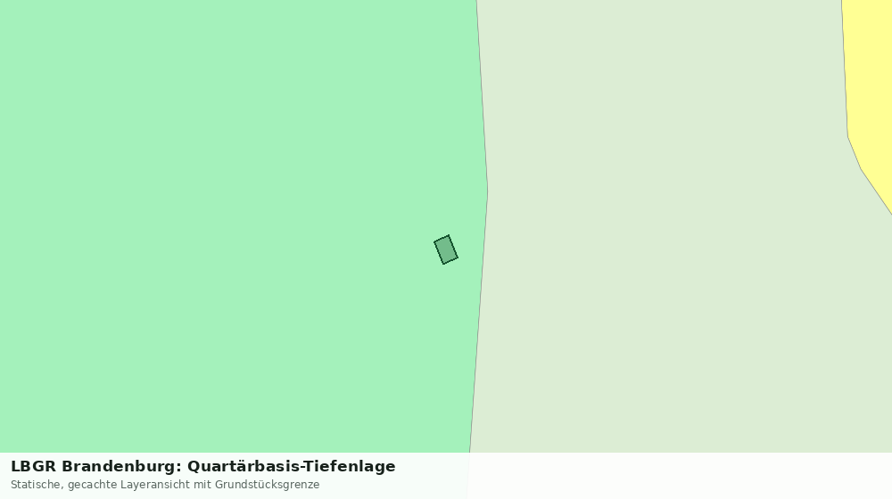 Statische Kartenansicht: LBGR Brandenburg: Quartärbasis-Tiefenlage
