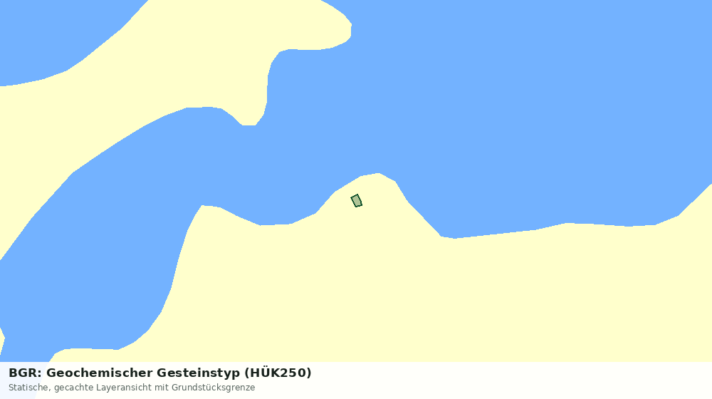 Statische Kartenansicht: BGR: Geochemischer Gesteinstyp (HÜK250)