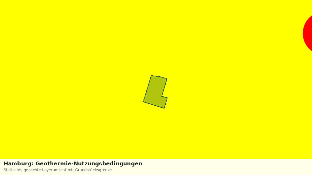Statische Kartenansicht: Hamburg: Geothermie-Nutzungsbedingungen