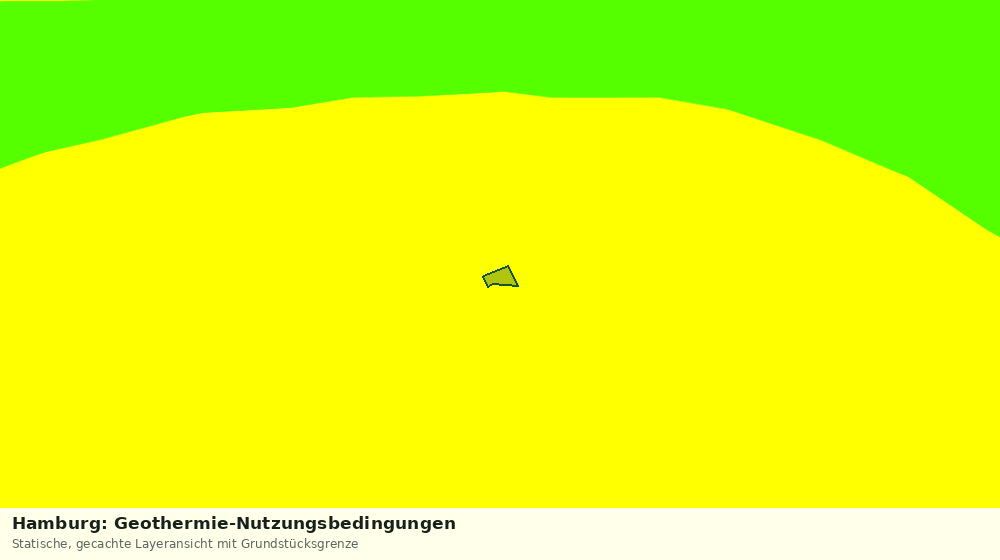 Statische Kartenansicht: Hamburg: Geothermie-Nutzungsbedingungen