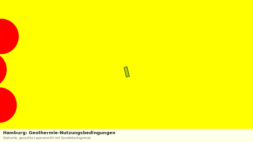 Statische Kartenansicht: Hamburg: Geothermie-Nutzungsbedingungen