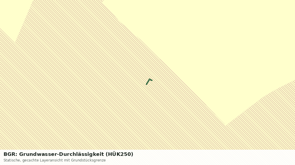 Statische Kartenansicht: BGR: Grundwasser-Durchlässigkeit (HÜK250)