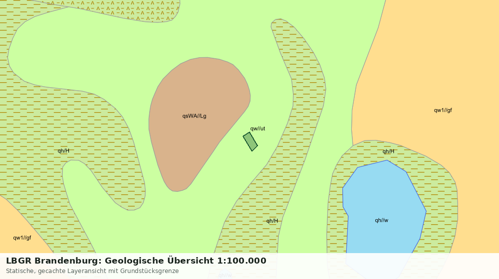 Statische Kartenansicht: LBGR Brandenburg: Geologische Übersicht 1:100.000