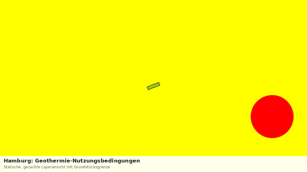 Statische Kartenansicht: Hamburg: Geothermie-Nutzungsbedingungen