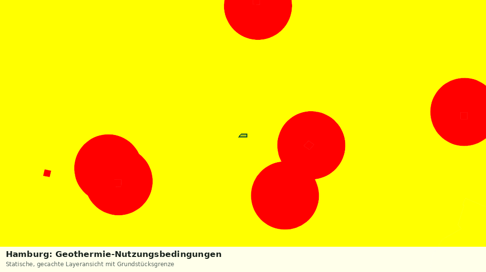 Statische Kartenansicht: Hamburg: Geothermie-Nutzungsbedingungen