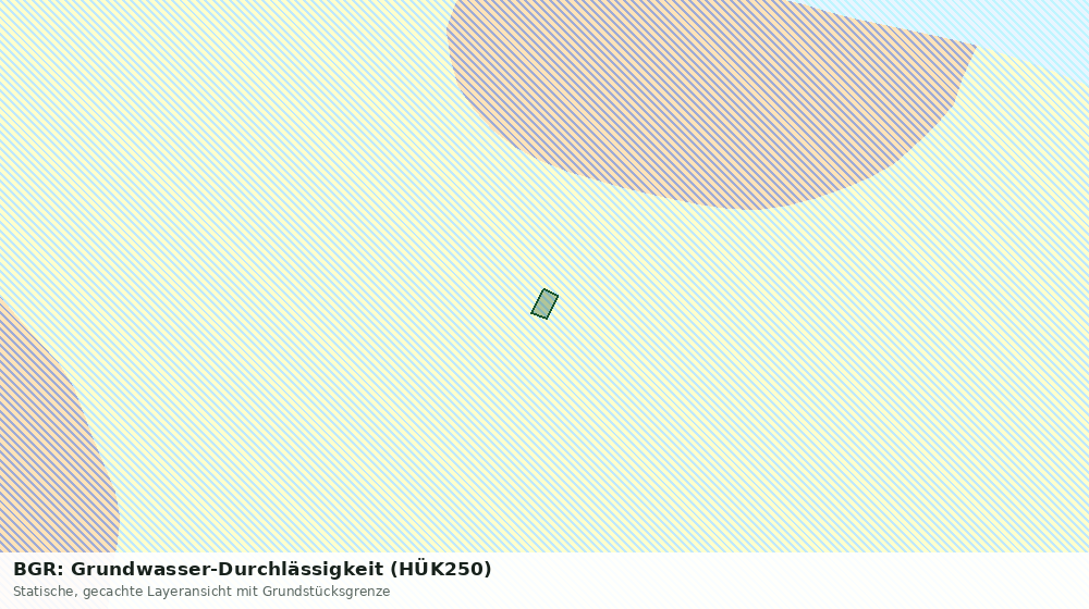 Statische Kartenansicht: BGR: Grundwasser-Durchlässigkeit (HÜK250)