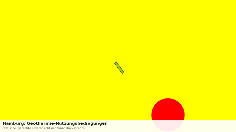 Statische Kartenansicht: Hamburg: Geothermie-Nutzungsbedingungen