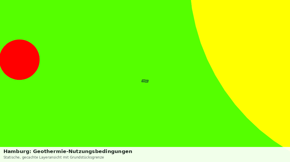 Statische Kartenansicht: Hamburg: Geothermie-Nutzungsbedingungen
