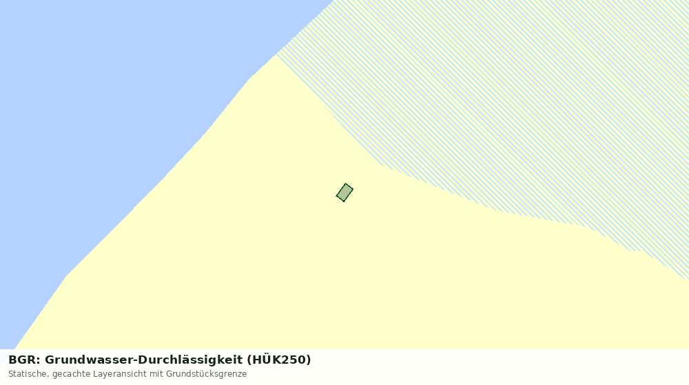 Statische Kartenansicht: BGR: Grundwasser-Durchlässigkeit (HÜK250)