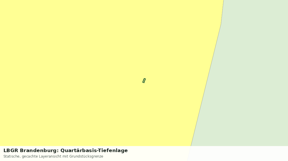 Statische Kartenansicht: LBGR Brandenburg: Quartärbasis-Tiefenlage