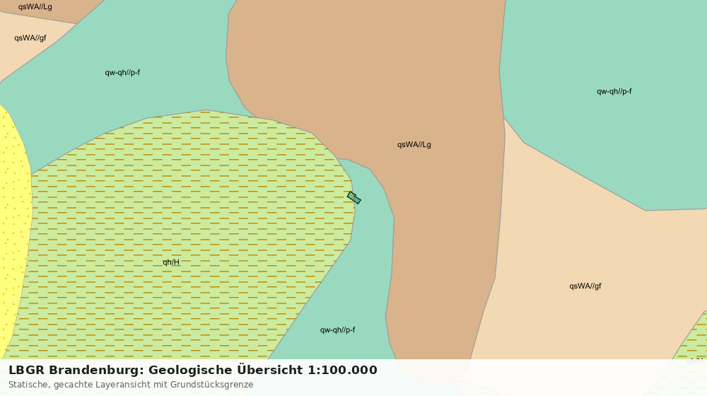 Statische Kartenansicht: LBGR Brandenburg: Geologische Übersicht 1:100.000