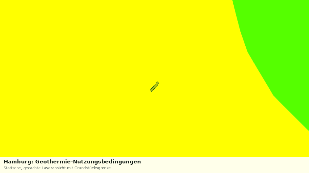 Statische Kartenansicht: Hamburg: Geothermie-Nutzungsbedingungen