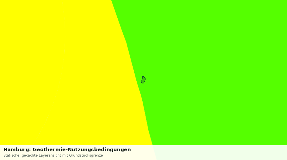 Statische Kartenansicht: Hamburg: Geothermie-Nutzungsbedingungen