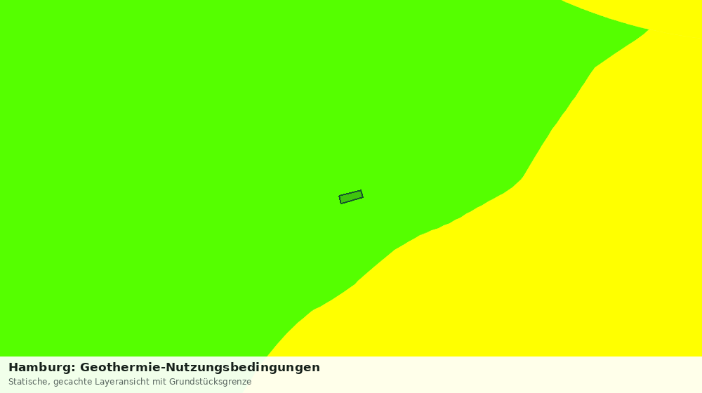 Statische Kartenansicht: Hamburg: Geothermie-Nutzungsbedingungen