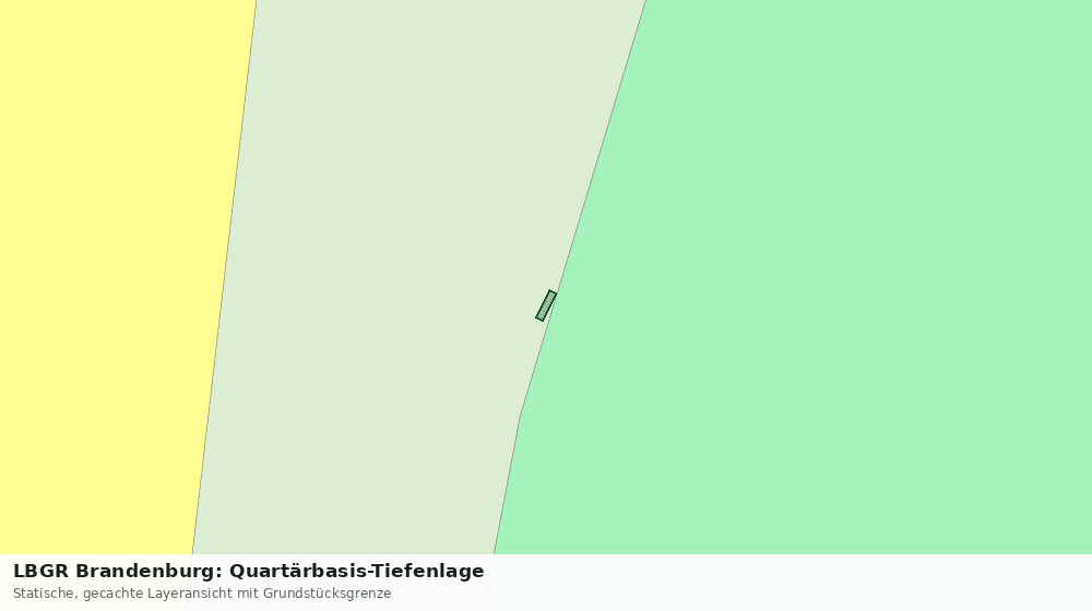 Statische Kartenansicht: LBGR Brandenburg: Quartärbasis-Tiefenlage