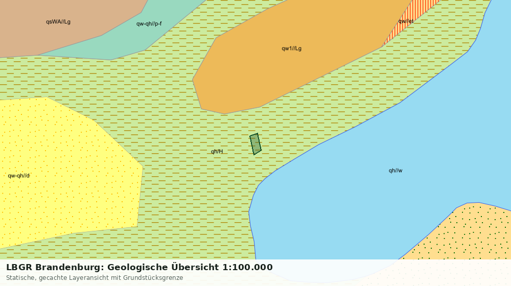 Statische Kartenansicht: LBGR Brandenburg: Geologische Übersicht 1:100.000
