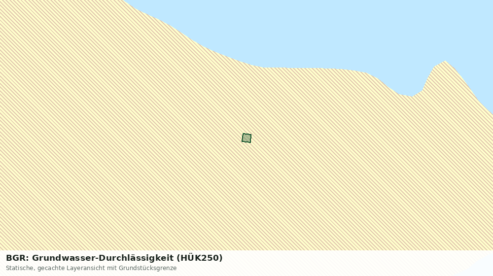 Statische Kartenansicht: BGR: Grundwasser-Durchlässigkeit (HÜK250)