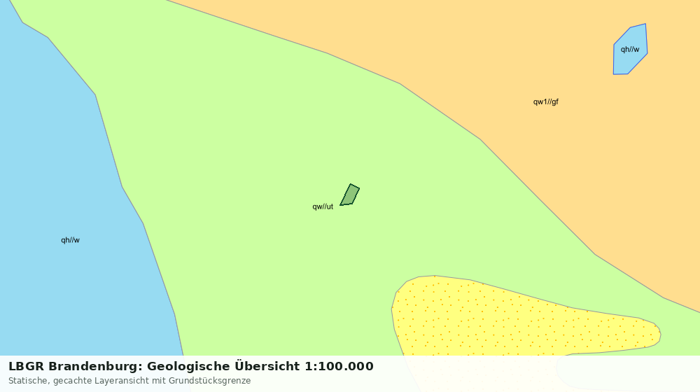 Statische Kartenansicht: LBGR Brandenburg: Geologische Übersicht 1:100.000